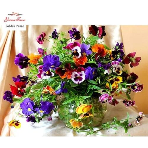 Diamond Painting Full Square 5D Diy Daimond Embroidery Diamant Mosaic Sale rhinestones pictures Colorful flowers and vases 03