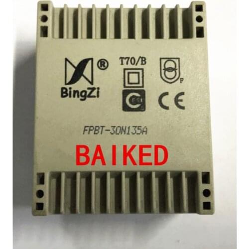 BingZi T70 / B FPBT- 30N135A Input Output 220 v, 50 Hz Three Road 9 v / 0.8 A 12 v / 1 A 9 v / 0.8 A Power Transformer