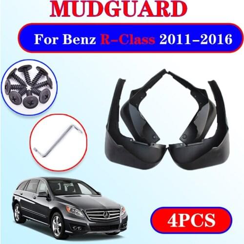 Car Mudflap for Mercedes Benz R Class R-Class W251 2011~2016 Fender Mud Guard Flaps Mudguards Accessories 2012 2013 2014 2015