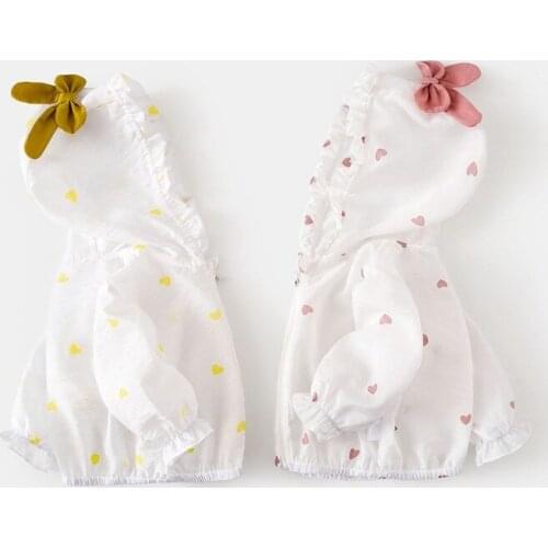 Baby Sunscreen Clothing Anti Ultraviolet Summer New Girls Thin Skin Clothing Breathable Sunscreen Clothing Toddler Jacket