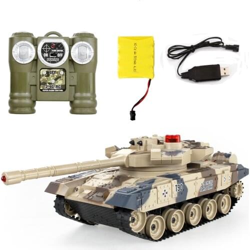 Remote Control Battle Tank Kids Gift RC Tanks parent-child infrared Remote Control with turret Tank model Battle Toy Car