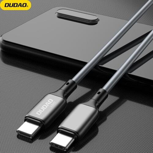 DUDAO 100W USB C Fast Charging Cable USB Type-C Cable for Macbook Xiaomi Samsung USB C to USB C Cable Cord