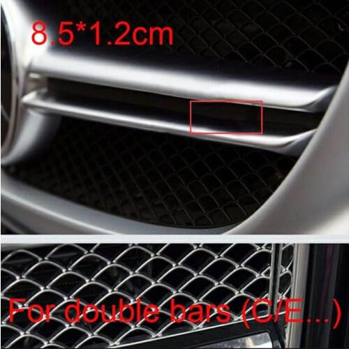 Small Grille Emblem Mounting Base with Letters Logo for Mercedes Benz AMG GT C E Starry Sky Car Styling Front Bars Decoration