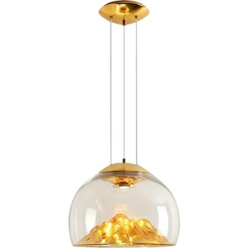 Pendant Lamp Glass Hanging Led Glass Lights Hand Blown Glass Shade For Dining Bedroom Salon Lamparas De Techo Colgante Moderna