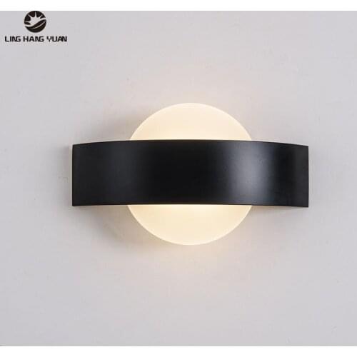 Hot Led Wall Lights 7W Modern Sonce Wall Lamp Indoor Home Lighting For Living Room Bedroom Stair Lamp Bedside Light 110v 220v