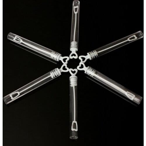 6/12Pcs Heart-Shaped Empty Bubble Soap Bottle Wedding Birthday Baby Shower Bubble Machine kids Outdoor Fun Toy Bubble Wand