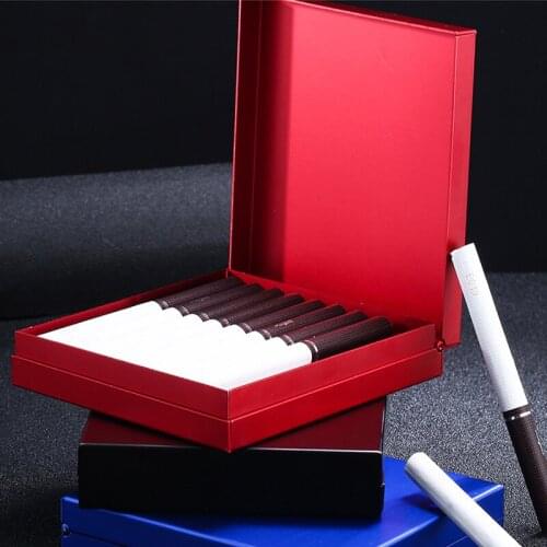 Retro Metal Cigarette Case Aluminum Alloy Square Cigarette Case Tobacco Accessories Gift Colorful Cigarette Package