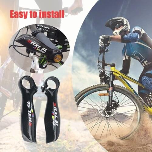 RXL SL Bicycle Handlebar Horn Carbon MTB Bar Ends Mountain Bicycle Accessories Parts Black 2017 3K Gloss Bar End
