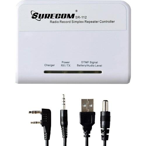Surecom SR-112 Cross Band Radio Audio Record Simplex Repeater Controller With Connect Cable for WOUXUN QUANSHENG TYT Baofeng