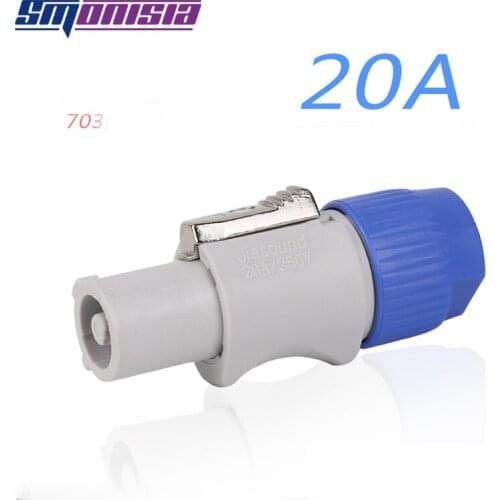 Smonisia 5pcs 20A LED Aviation Connector Display Screen Power Plug Stage Light Beam Socket