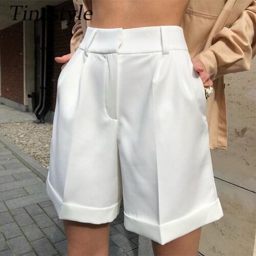 Tinastyle Women's High Waist Shorts