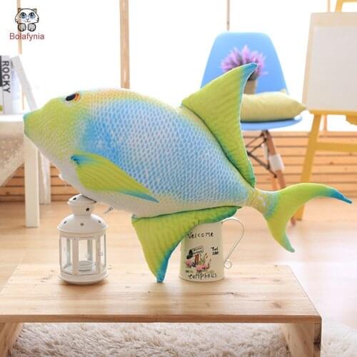 BOLAFYNIA Tropical Fish pillow Baby Kid Plush Toy for Christmas Birthday Gift Children Plush Stuffed Toys color fish pillow