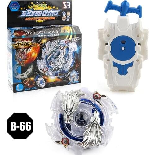 Burst Starter Speed 4D LOST LONGINUS.N.Sp B-66 Combat Spinning Top With Launcher Play Set for Kids BoyBurst Starter Speed 4D LOS