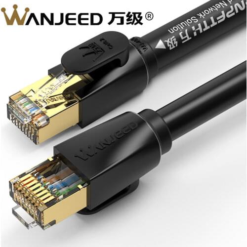 WANJEED CAT8 Patch Cable 40G High Speed RJ45 Ethernet Lan Cable