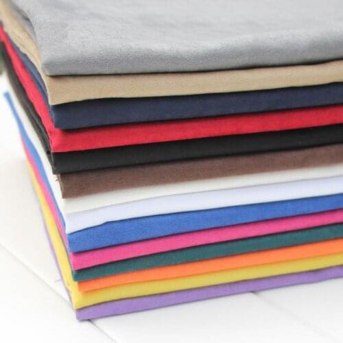 1 meter Black Faux Suede Fabric For Bag Fake Imitation Raw Material Cloth For Curtains Clothes Tissus Manualidades