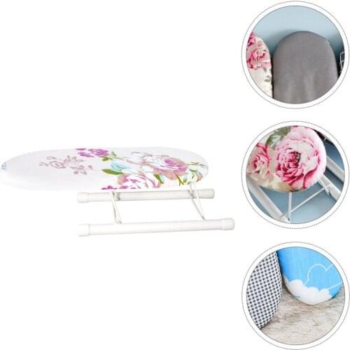 1Pc Mini Ironing Sleeve Rack Folding Ironing Board Ironing Tool (Random Color)