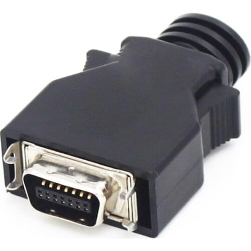 10pcs SCSI CN14 Male Plug Welding Cable SCSI Adapter Connector