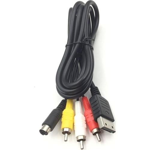 10 pcs Replacement Cable For Sega Dreamcast Composite RCA S AV Cable Video Lead