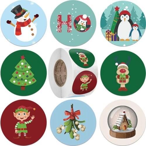 100-500pcs 25CM Happy Birthday Handmad Sticker Sealing Sticker Vintage DIY Gift Stickersdhesive Christmas Sticker Stationery