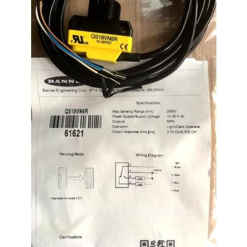 100% New Original Photoelectric Switch Photoelectric Sensor QS18VN6R QS18VP6R QS186E