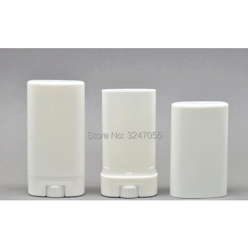 15g/ml 30/50pcs White/Clear Empty Oval Shaped Lip Balm Container, Big Size Cosmetic Lipstick Refillable Bottle,Lip Rouge Package