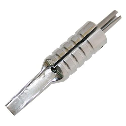 2PCS 21F 304 Stainless Steel Flat Magnum Tattoo Grip Professional Tattoo Grip Magnum Tip Back Stem Combo Supply