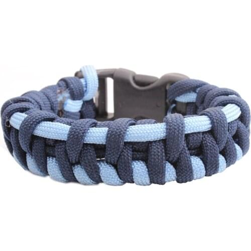 2015 new style Can Choose Colors Parachute Cord Emergency Survival Paracord Bracelet with Plastic Buckle Free Shipping