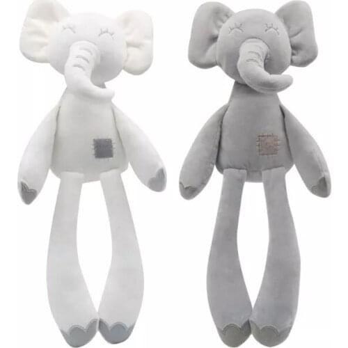 36CM Long-legged Elephant Cute Animal Plush Toy Baby Sleep Comforting Doll For Childrens Day & Mothers Day Gift