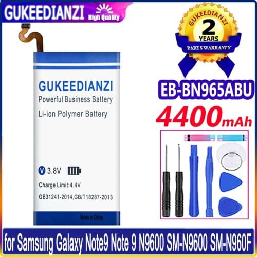 4400mAh GUKEEDIANZI Battery For Galaxy Note9 Note 9 N9600 SM-N9600 Genuine Battery EB-BN965ABU EB-BN965ABE
