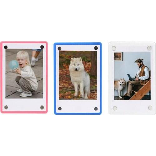 Acrylic 3 inch Mini Photo Frame Creativity For Magnetic Frame Photo Picture Can Be Affixed To The Refrigerator Home Decoration