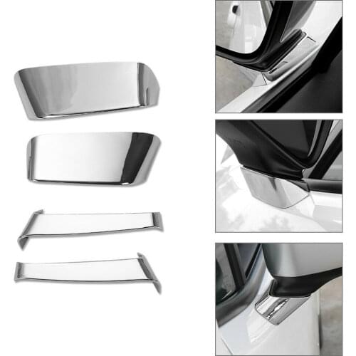 Car External Rearview Mirror Pedestal Trim Cover for 2015+ for Jeep Renegade Chrome