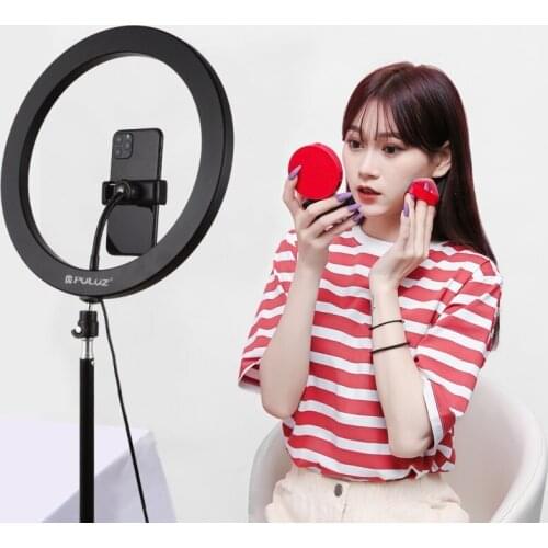 12/16/26/30cm USB Dimmable LED Selfie Fill Light Ringlight With Phone Clip For Makeup Video Live Photography Studio Ring Lamp