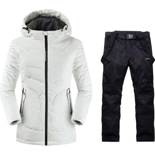 2019 Long ski suit Free Shipping Female Skiing or Snowboarding Suit Jacket and Pant Outdoor Waterproof Windproof Suit Winter