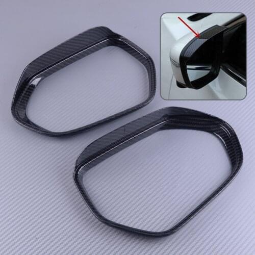 DWCX 2PCS ABS Car Side Rearview Mirror Rain Eyebrow Cover Trim Frame Cup Shell Fit for Toyota Corolla Hatchback 2019