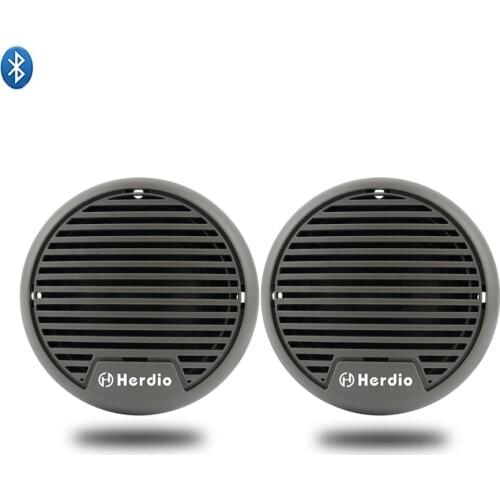 Herdio Marine Waterproof Bluetooth Speakers Outdoor Motorcycle Boat Speaker For SPA ATV UTV Tractor Bathroom Surface Mounted