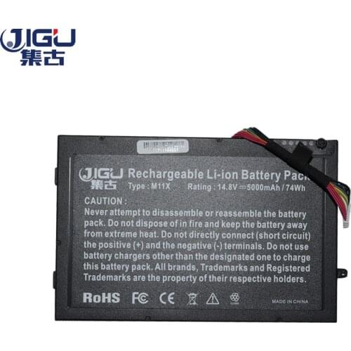 JIGU 8CELLS Laptop Battery 08P6X6 8P6X6 P06T T7YJR PT6V8 For DELL Alienware M11x M14x R1 R2 R3