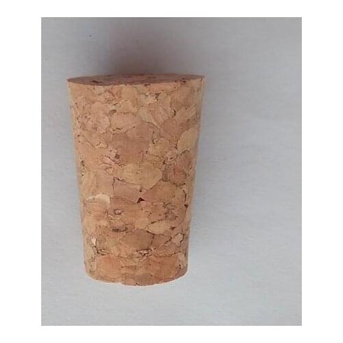 Conical wine bottle corks sealed against moisture and environmental protection