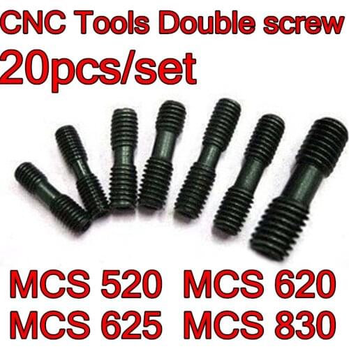 MCS520 MCS620 MCS625 20pcs/set MCS830=10pcs/set CNC Tools Double screw Free shipping
