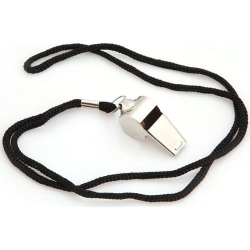 Metal Whistle Referee Sport Rugby Party Training School Soccer Football Basketball Cheerleaders Cheer Stainless Steel Rope
