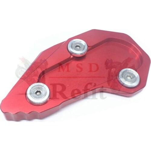 Motorcycl CNC Side Stand Kickstand Kick Stank Extension Foot Plate Pad For BMW R1200R / R1200S 2015 2016 2017 2018