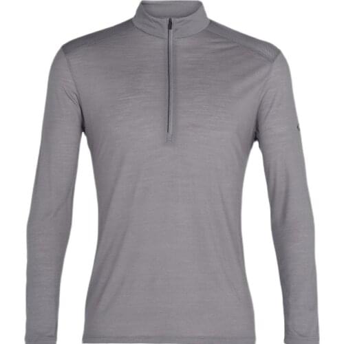Mens Cool-Lite Merino Top Mens Base Layer Merino Wool Tencel 130G Featherweight Thin ¼ Zip Men LS Merino Wool Top Anti Odor