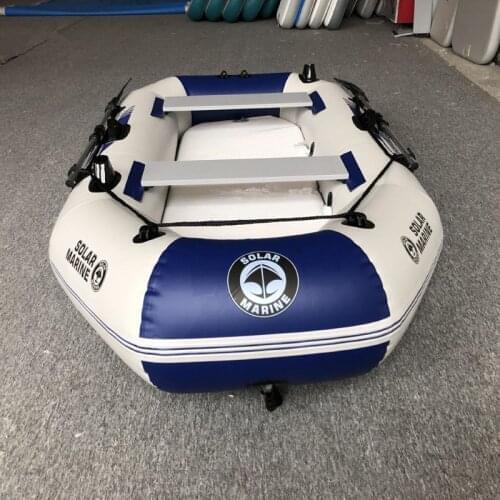 3 Person 260 CM PVC Inflatable Boat Kayak Air Mat Floor Wear-resistant Folding Hovercraft Fishing Ship With All Accessories