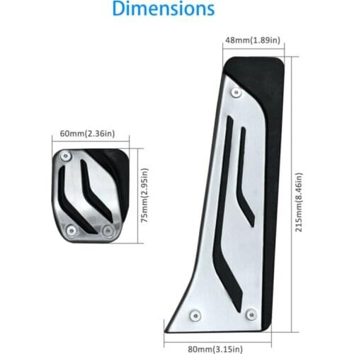 1pair Of Car Gas Brake Pedal Accelerator Cover Accessories For BMW M2 M3 M4 M5 M6 I3 I8 Gas Pedal Cover Auto Parts