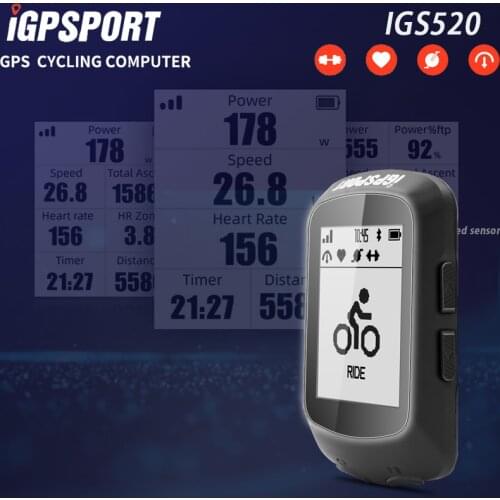 New Arrive iGPSPORT IGS520 Cycling Power Meter Computer Sensors Heart Rate Monitor Outdoor Accessories with Multi language