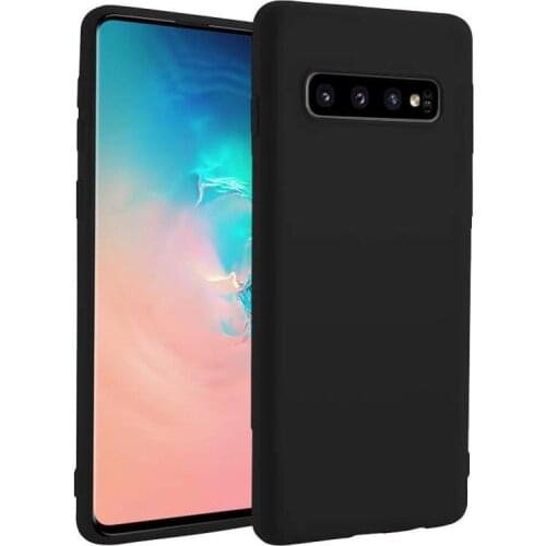 Original Liquid Silicone Case For Samsung S8 S9 S10 Plus Cover Thin Soft Candy Color Coque For Samsung Note 8 9 10 Phone Case