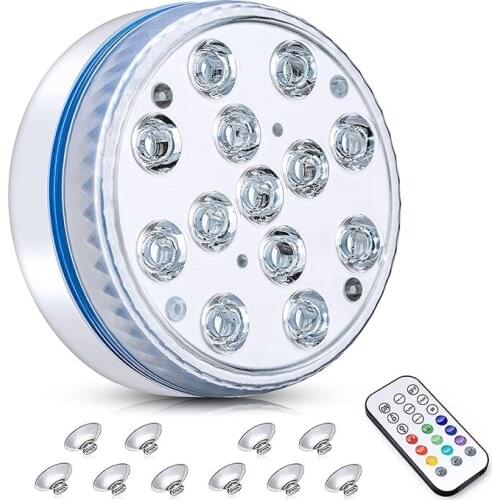 Submersible LED Pool Light Waterproof Pool Light Underwater With Remote RF