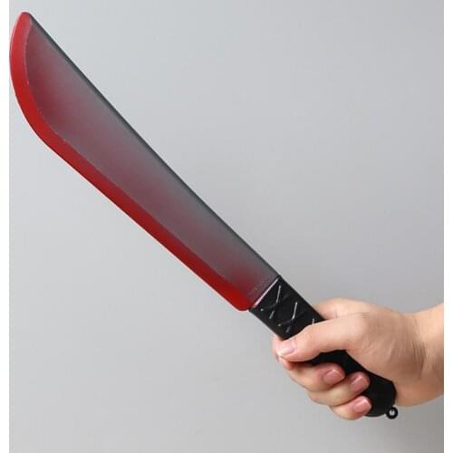 Practical Great Halloween Bloody Sickle Prop 8 Styles Faux Bloody Axe Multifunctional for Home