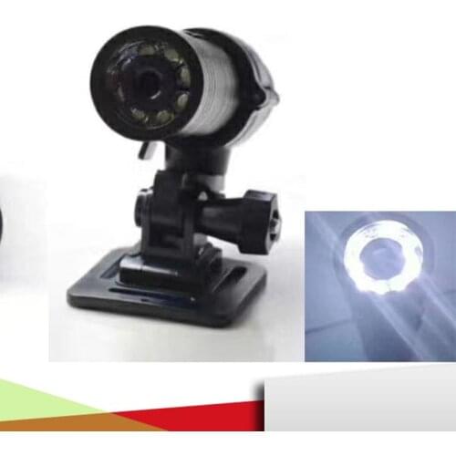 The strong light flashlight 8 LED Night Vision Long standby Sport Action Camera DV Waterproof Recorder support 64G