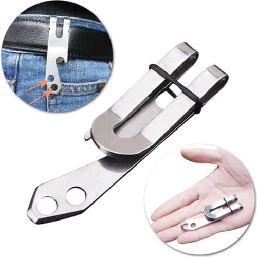 EDC Bottle Can Beer Keychain Tool Multi Clip Wallet Cash Hanger Belt Multipupose Gear Money Pocket Holder Opener