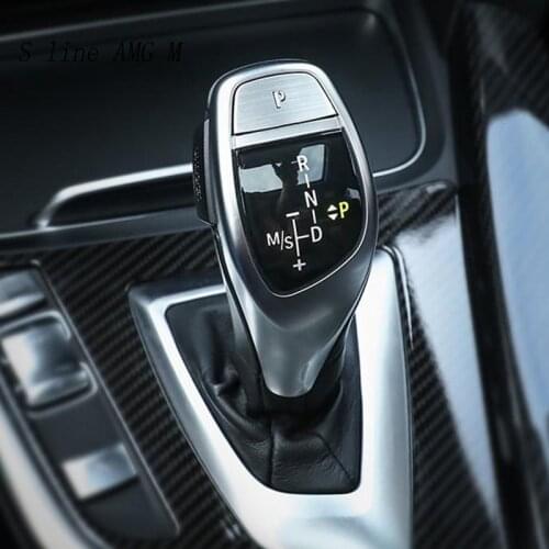 Car Styling Style Gear Shift Handle Sleeve Buttons Covers Stickers Trim For BMW X5 E70 E71 X6 F15 F16 Auto Interior Accessories